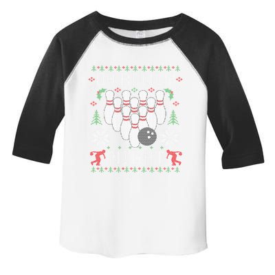 Oh Bowly Night Bowling Ugly Christmas Party Gift Great Gift Toddler Fine Jersey T-Shirt