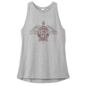 Outer B.A.N.K.S Nc Sea Turtle Ladies PosiCharge Tri-Blend Wicking Tank