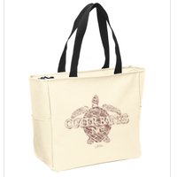 Outer B.A.N.K.S Nc Sea Turtle Zip Tote Bag