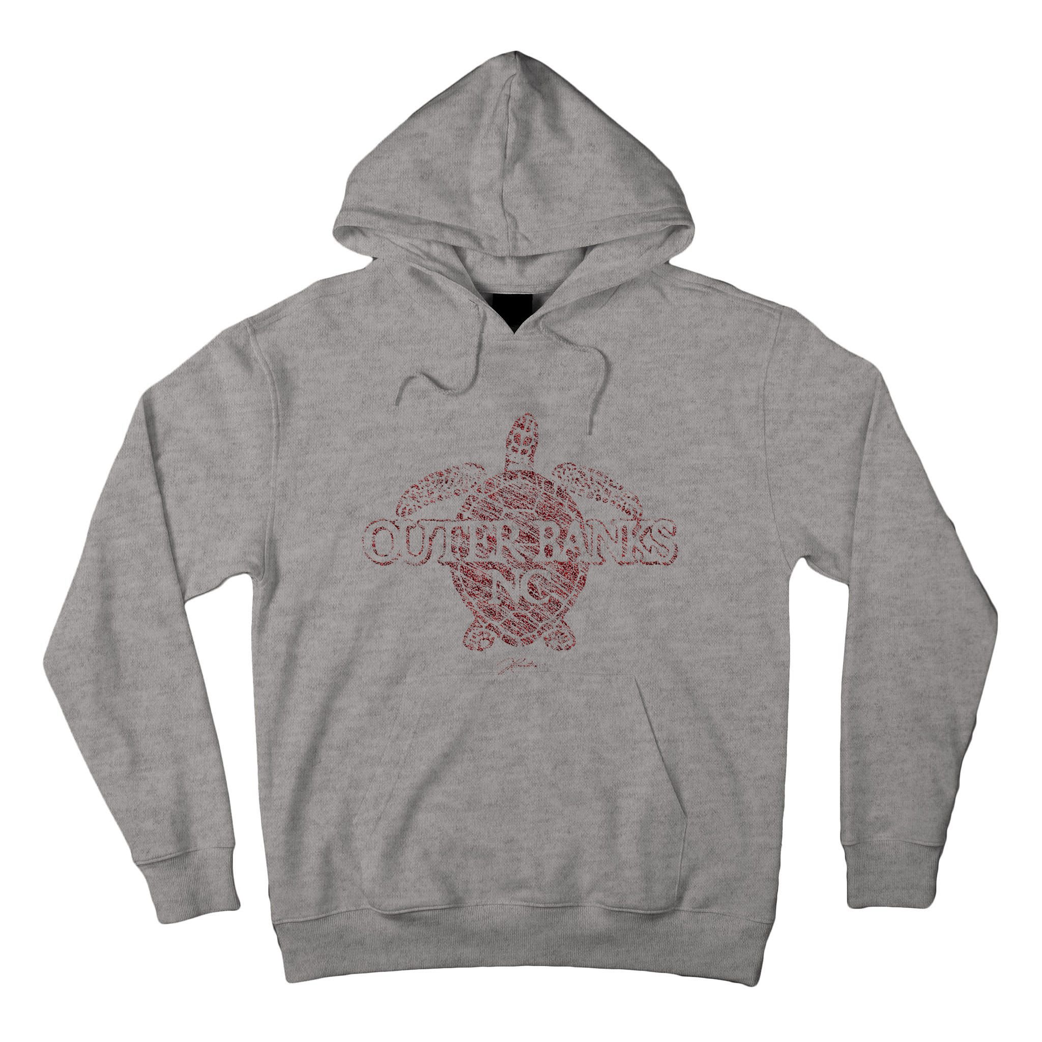 Outer B.A.N.K.S Nc Sea Turtle Tall Hoodie