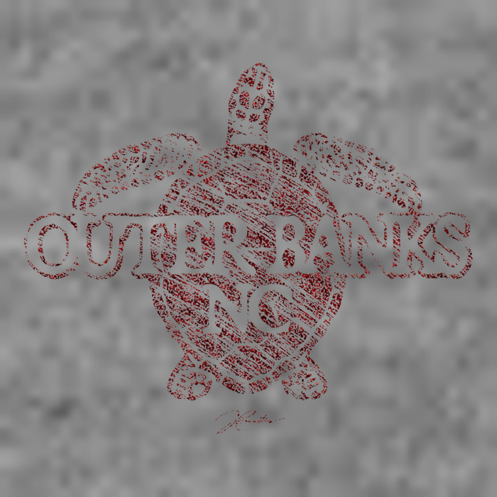 Outer B.A.N.K.S Nc Sea Turtle Tall Hoodie