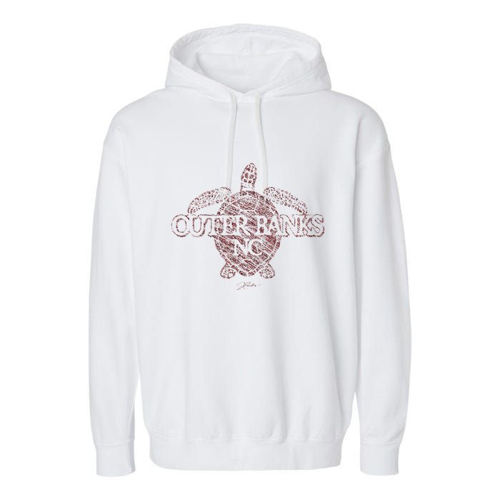 Outer B.A.N.K.S Nc Sea Turtle Garment-Dyed Fleece Hoodie