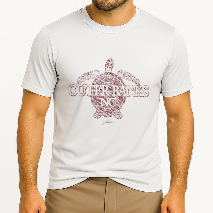 Outer B.A.N.K.S Nc Sea Turtle Performance Shirt