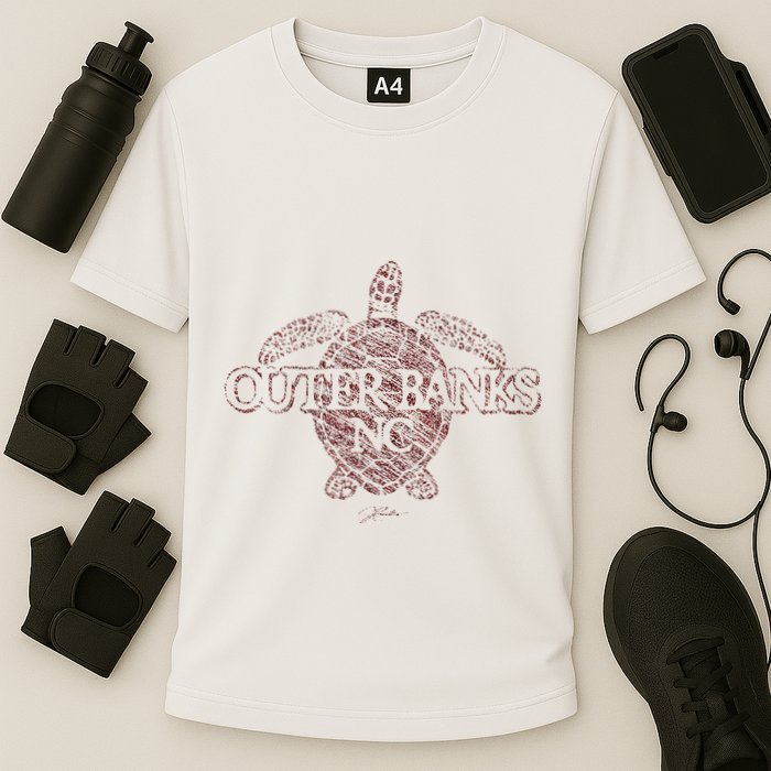 Outer B.A.N.K.S Nc Sea Turtle Performance Shirt
