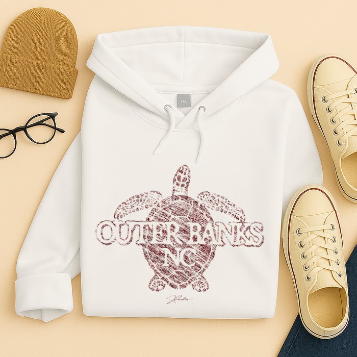 Outer B.A.N.K.S Nc Sea Turtle Hoodie