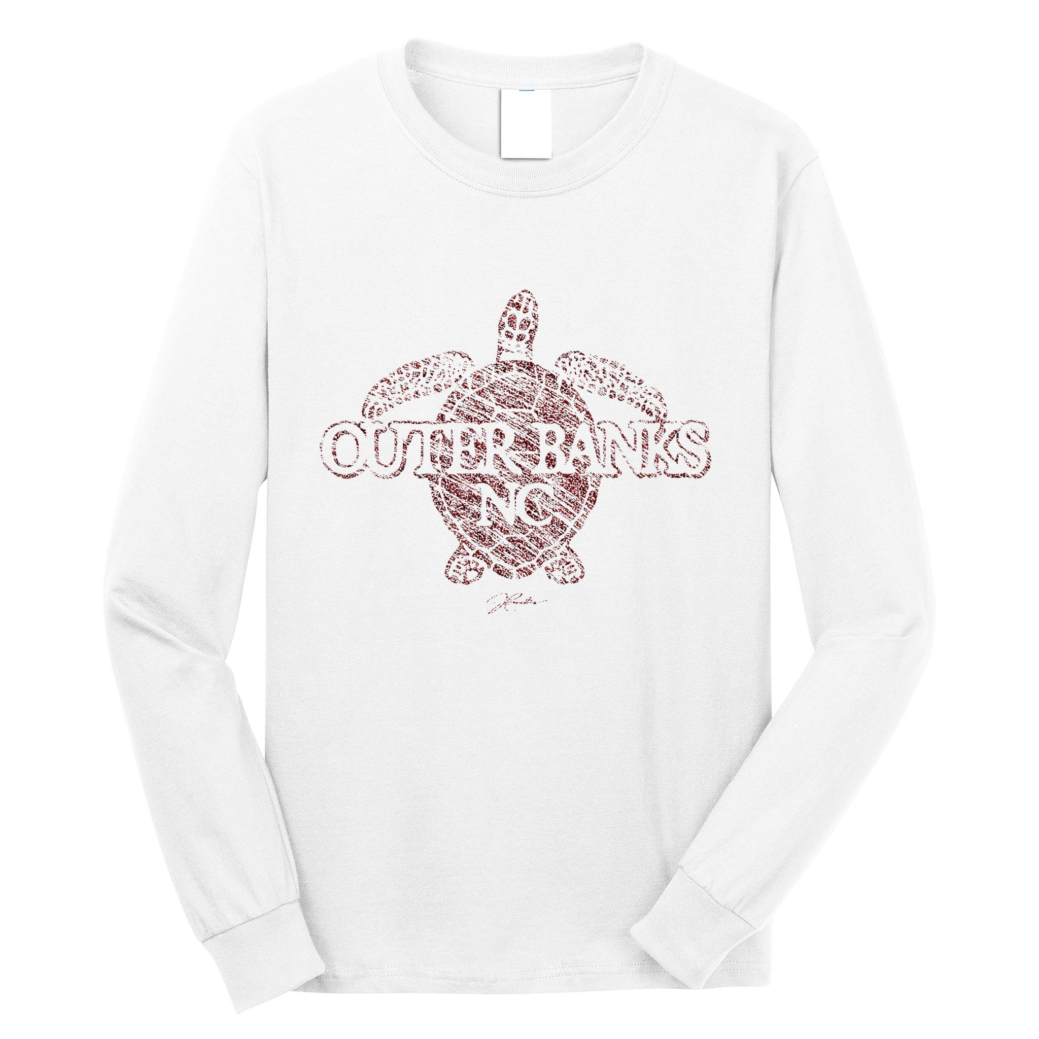 Outer B.A.N.K.S Nc Sea Turtle Long Sleeve Shirt