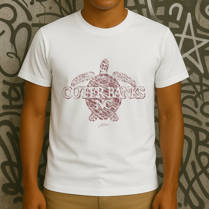 Outer B.A.N.K.S Nc Sea Turtle T-Shirt