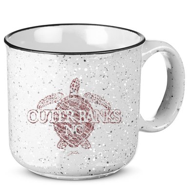 Outer B.A.N.K.S Nc Sea Turtle 15oz Campfire Ceramic Mug