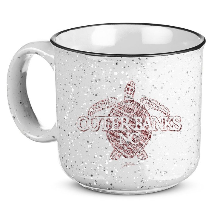 Outer B.A.N.K.S Nc Sea Turtle 15oz Campfire Ceramic Mug
