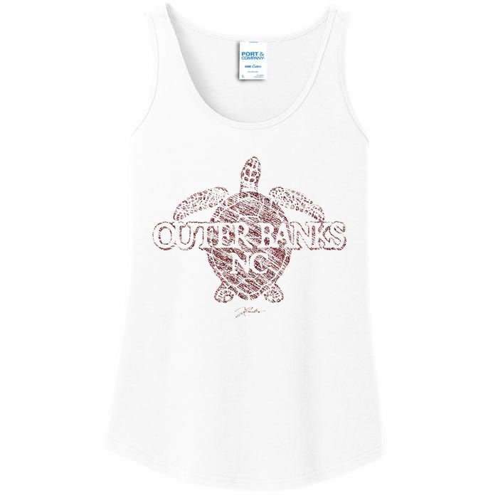 Outer B.A.N.K.S Nc Sea Turtle Ladies Essential Tank