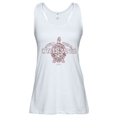 Outer B.A.N.K.S Nc Sea Turtle Ladies Essential Flowy Tank