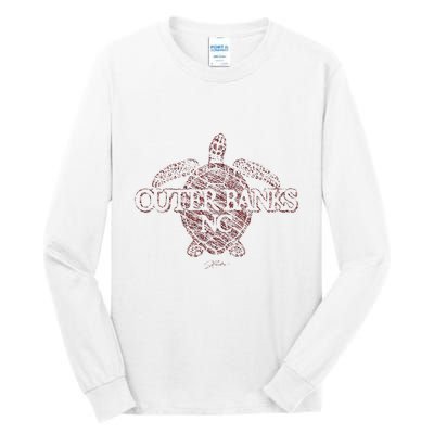 Outer B.A.N.K.S Nc Sea Turtle Tall Long Sleeve T-Shirt