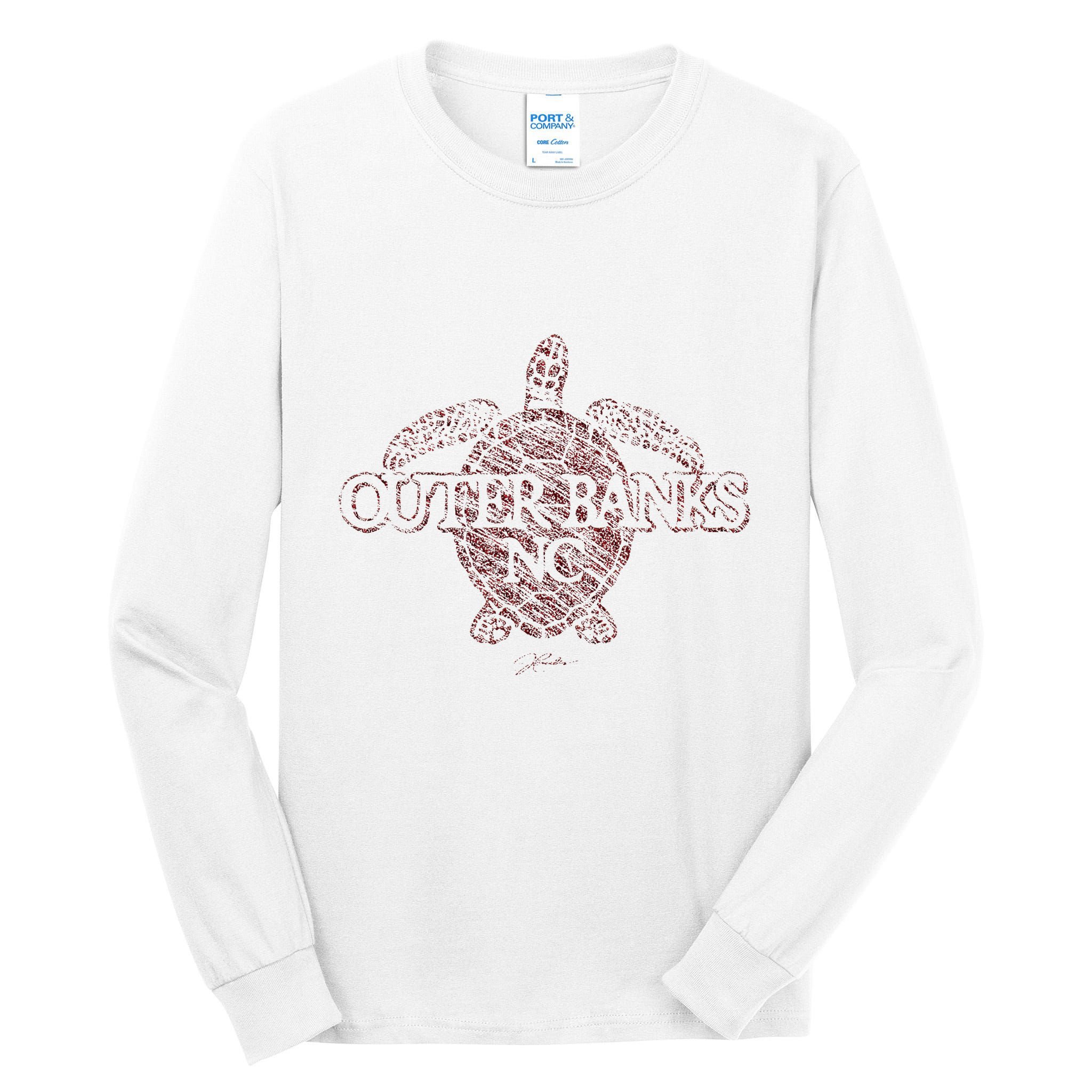 Outer B.A.N.K.S Nc Sea Turtle Tall Long Sleeve T-Shirt