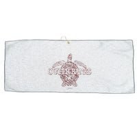 Outer B.A.N.K.S Nc Sea Turtle Large Microfiber Waffle Golf Towel