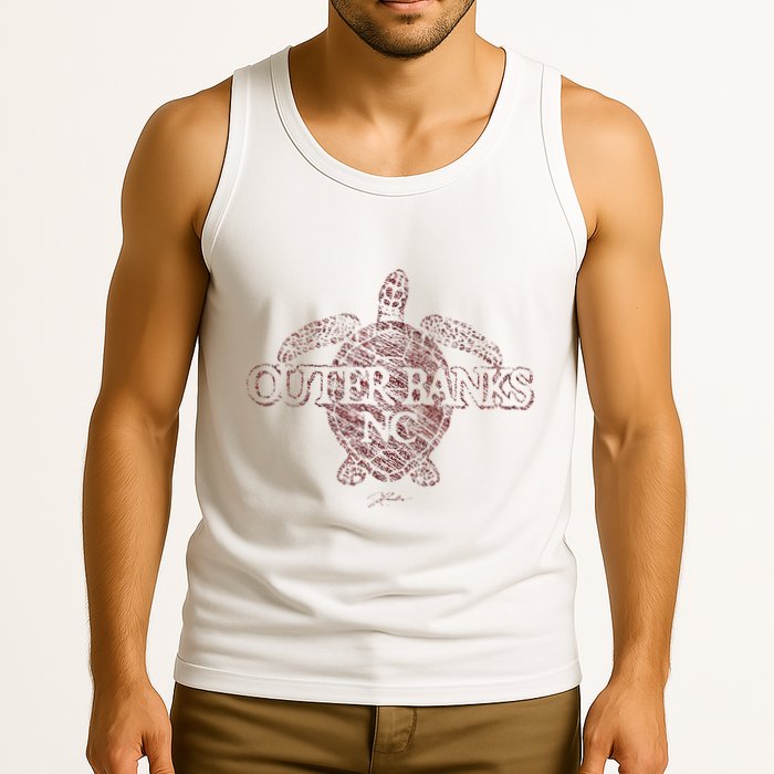 Outer B.A.N.K.S Nc Sea Turtle Tank Top