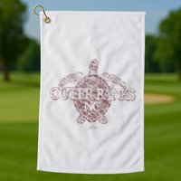 Outer B.A.N.K.S Nc Sea Turtle Golf Towel