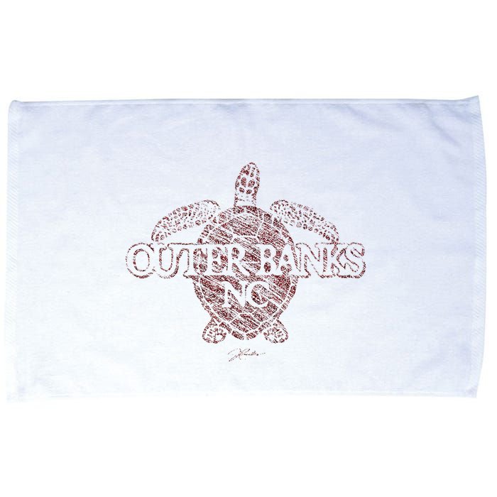 Outer B.A.N.K.S Nc Sea Turtle Microfiber Hand Towel