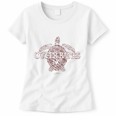 Outer B.A.N.K.S Nc Sea Turtle Womens T-Shirt