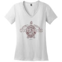 Outer B.A.N.K.S Nc Sea Turtle Women's V-Neck T-Shirt