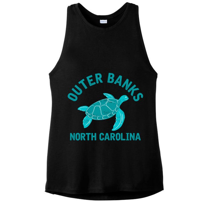 Outer Banks North Carolina NC Beach Ladies PosiCharge Tri-Blend Wicking Tank