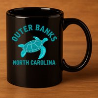 Outer Banks North Carolina NC Beach 11oz C Handle Ceramic Mug