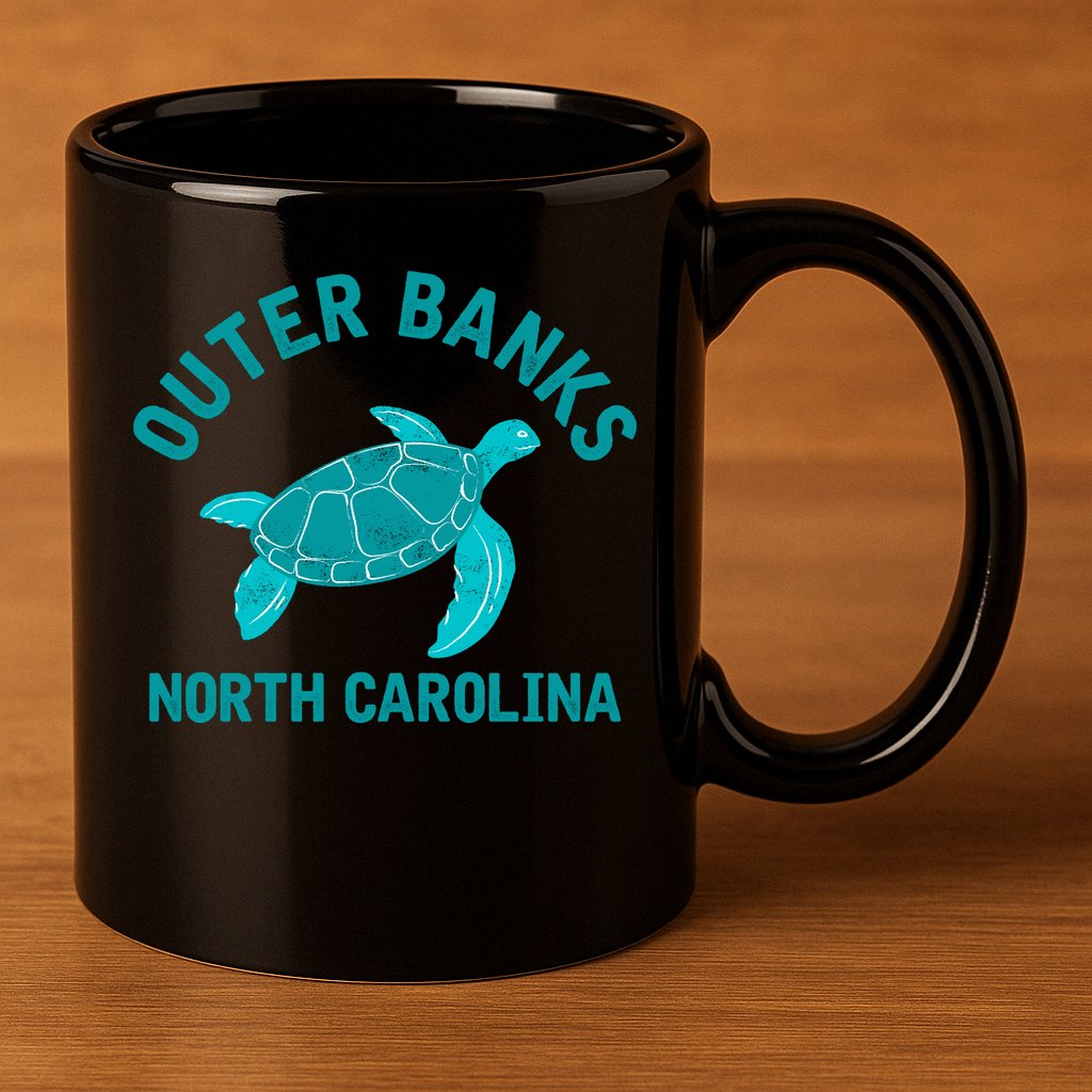 Outer Banks North Carolina NC Beach 11oz C Handle Ceramic Mug