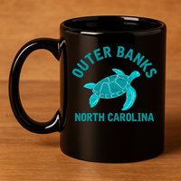 Outer Banks North Carolina NC Beach 11oz C Handle Ceramic Mug