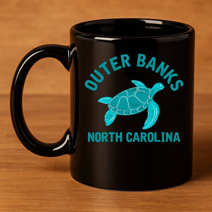 Outer Banks North Carolina NC Beach 11oz C Handle Ceramic Mug