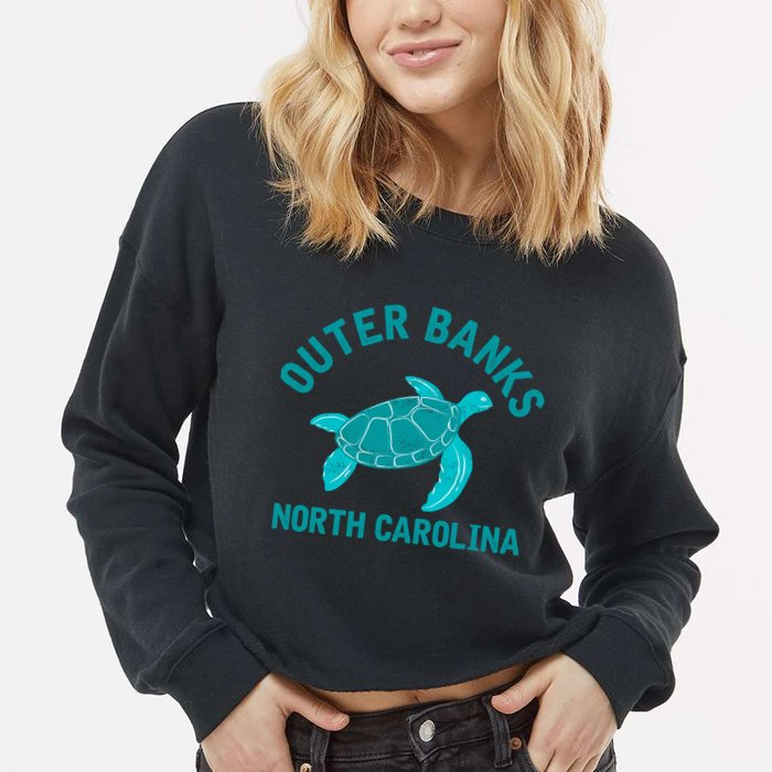 Outer Banks North Carolina NC Beach Cropped Pullover Crew