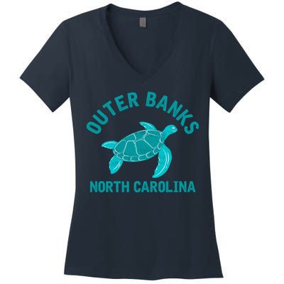 Outer Banks North Carolina NC Beach Women's V-Neck T-Shirt