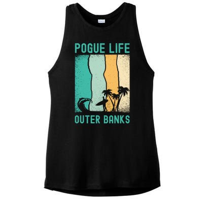 Outer Banks North Carolina NC Beach Ladies PosiCharge Tri-Blend Wicking Tank