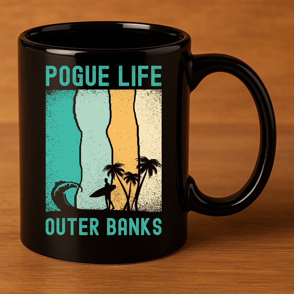 Outer Banks North Carolina NC Beach 11oz C Handle Ceramic Mug