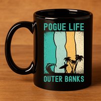 Outer Banks North Carolina NC Beach 11oz C Handle Ceramic Mug