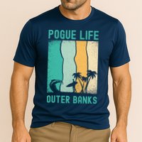 Outer Banks North Carolina NC Beach Cooling Performance Crew T-Shirt