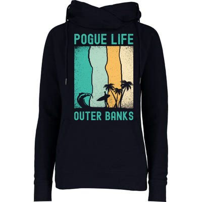 Outer Banks North Carolina NC Beach Womens Funnel Neck Pullover Hood