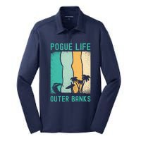 Outer Banks North Carolina NC Beach Silk Touch Performance Long Sleeve Polo