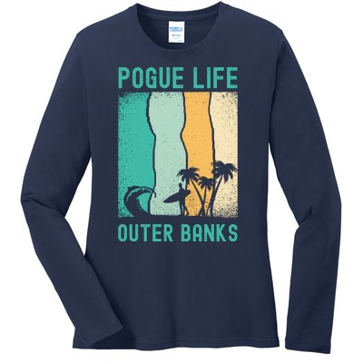 Outer Banks North Carolina NC Beach Ladies Long Sleeve Shirt