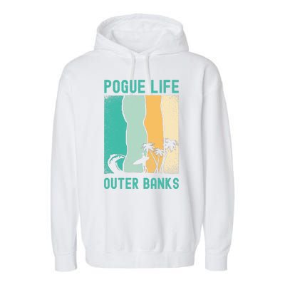 Outer Banks North Carolina NC Beach Garment-Dyed Fleece Hoodie