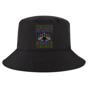 Oh Bowly Night Bowling Ugly Christmas Cool Comfort Performance Bucket Hat