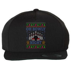 Oh Bowly Night Bowling Ugly Christmas Wool Snapback Cap