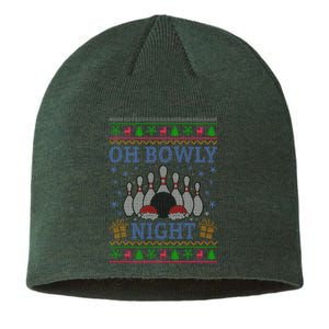 Oh Bowly Night Bowling Ugly Christmas Sustainable Beanie