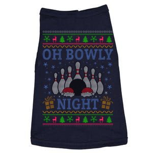 Oh Bowly Night Bowling Ugly Christmas Doggie Tank