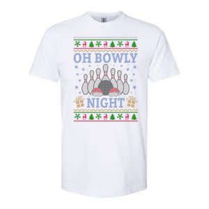 Oh Bowly Night Bowling Ugly Christmas Softstyle CVC T-Shirt