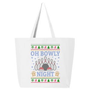 Oh Bowly Night Bowling Ugly Christmas 25L Jumbo Tote