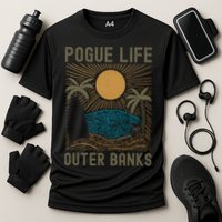 Outer Banks North Carolina NC Beach Cooling Performance Crew T-Shirt
