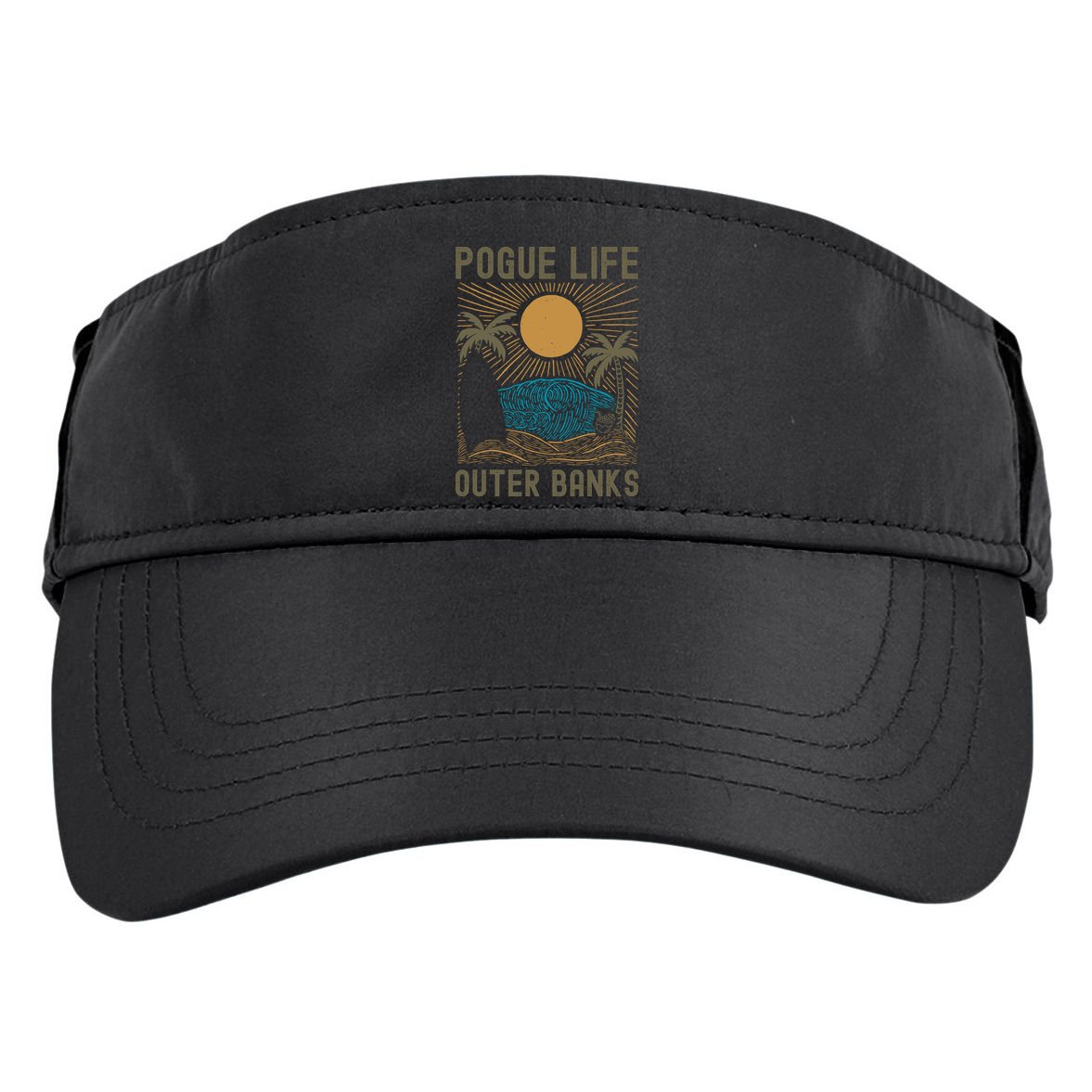 Outer Banks North Carolina NC Beach Adult Drive Performance Visor