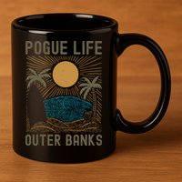 Outer Banks North Carolina NC Beach 11oz C Handle Ceramic Mug