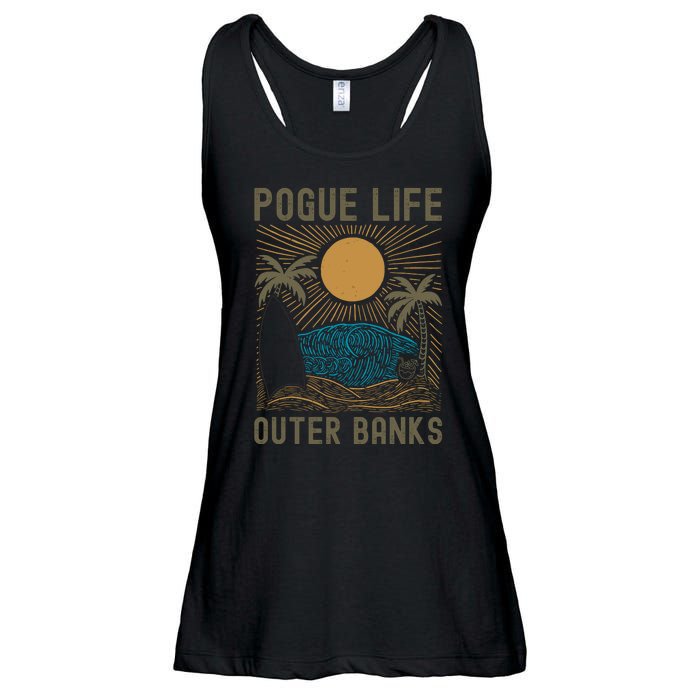 Outer Banks North Carolina NC Beach Ladies Essential Flowy Tank