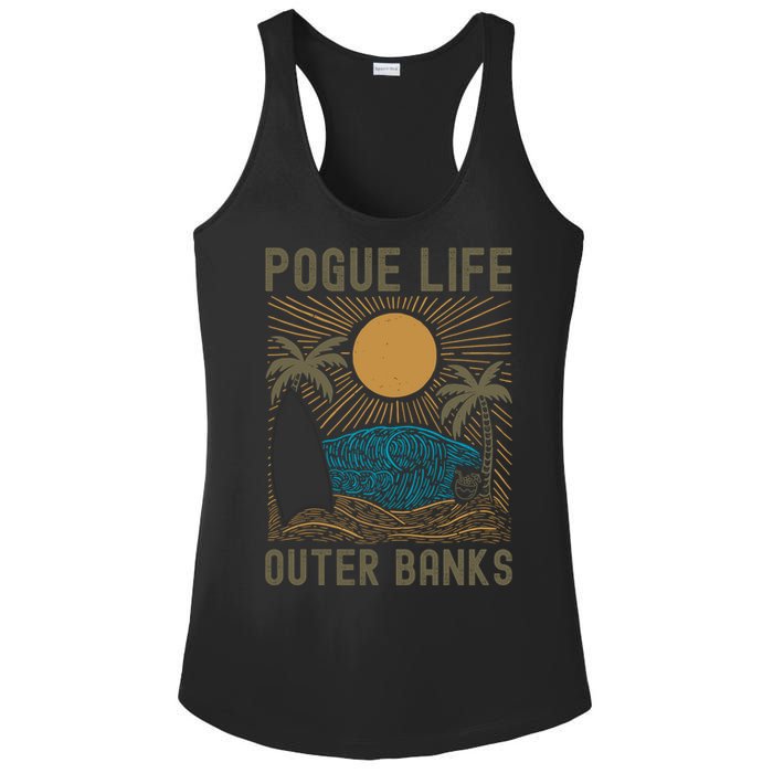 Outer Banks North Carolina NC Beach Ladies PosiCharge Competitor Racerback Tank