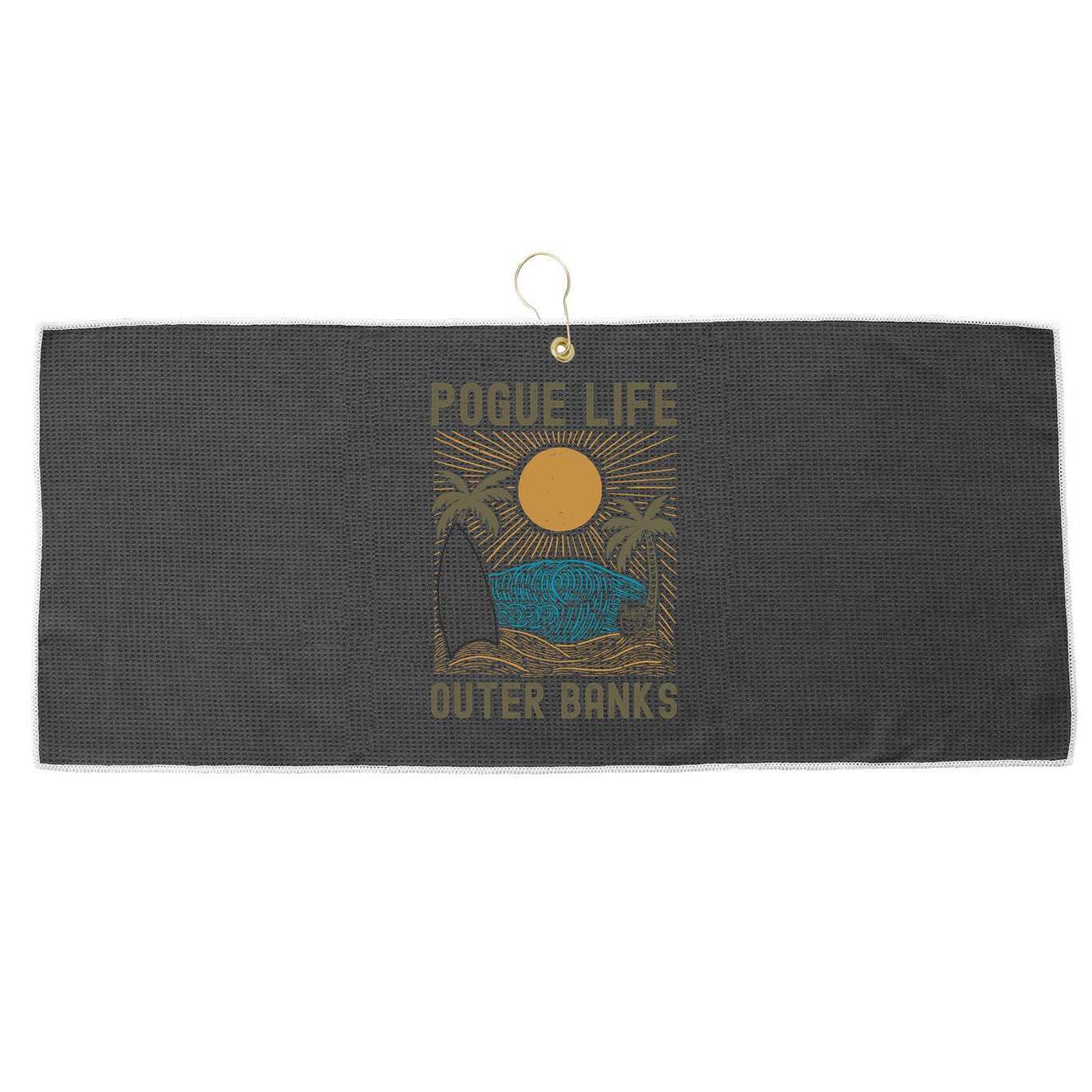 Outer Banks North Carolina NC Beach Large Microfiber Waffle Golf Towel